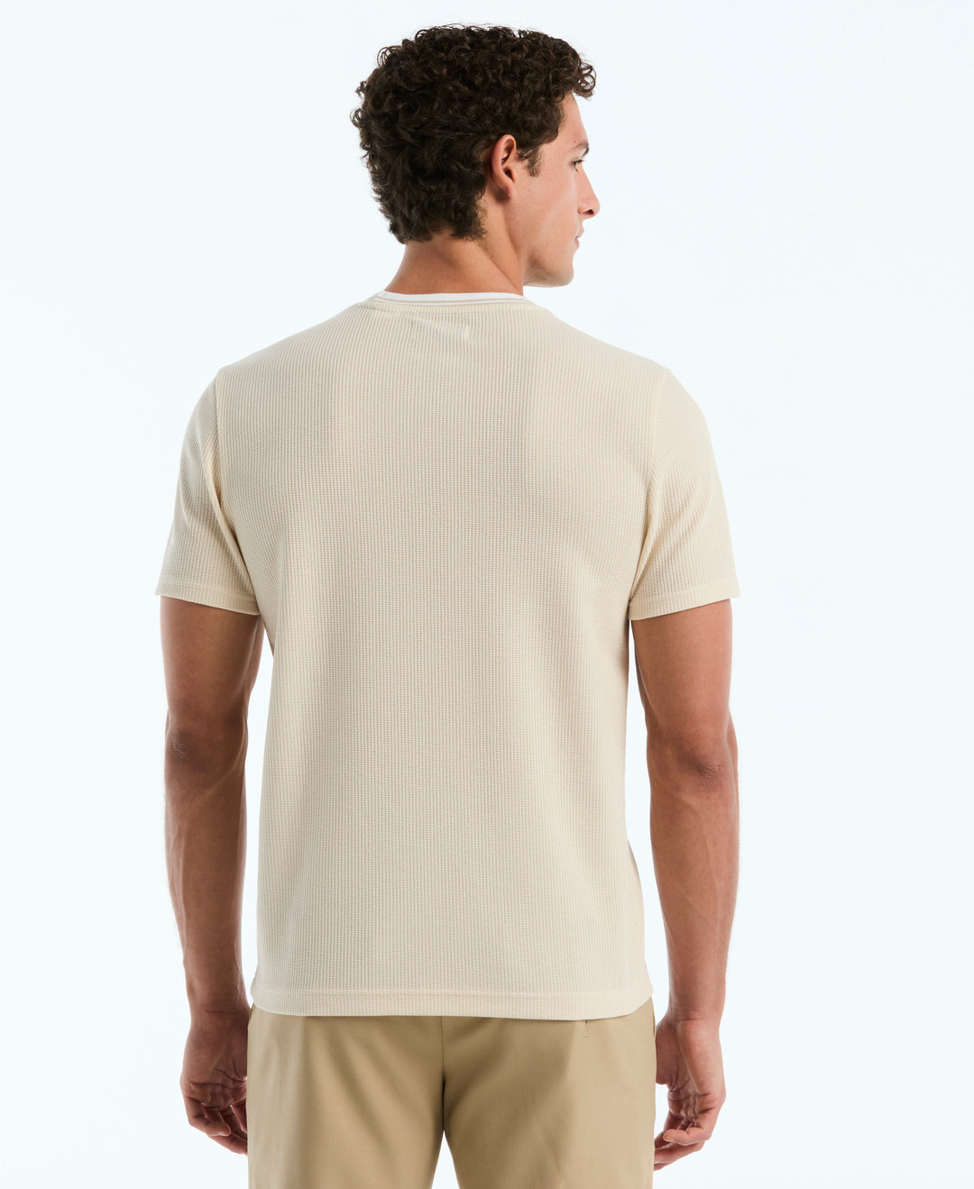 Textured Ringer Tee (Birch) 