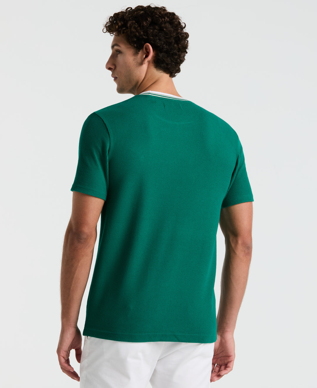 Textured Ringer Tee (Cadmium Green) 