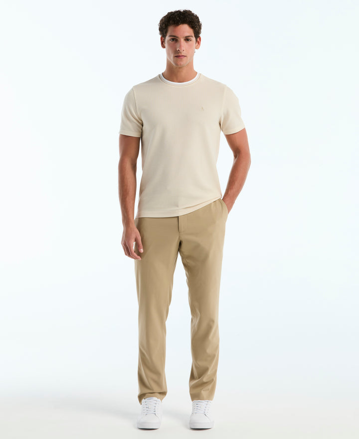 Textured Ringer Tee (Birch) 