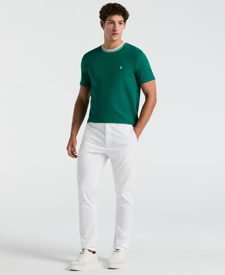 Textured Ringer Tee (Cadmium Green) 