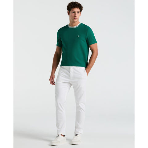 Textured Ringer Tee (Cadmium Green) 