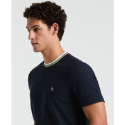 Textured Ringer Tee (Dark Sapphire) 