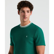 Textured Ringer Tee (Cadmium Green) 