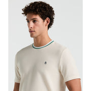 Textured Ringer Tee (Birch) 