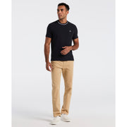 Textured Ringer Tee-Tees-Original Penguin