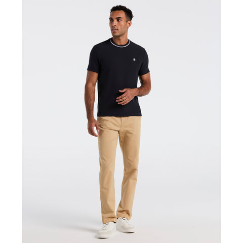 Textured Ringer Tee-Tees-Original Penguin