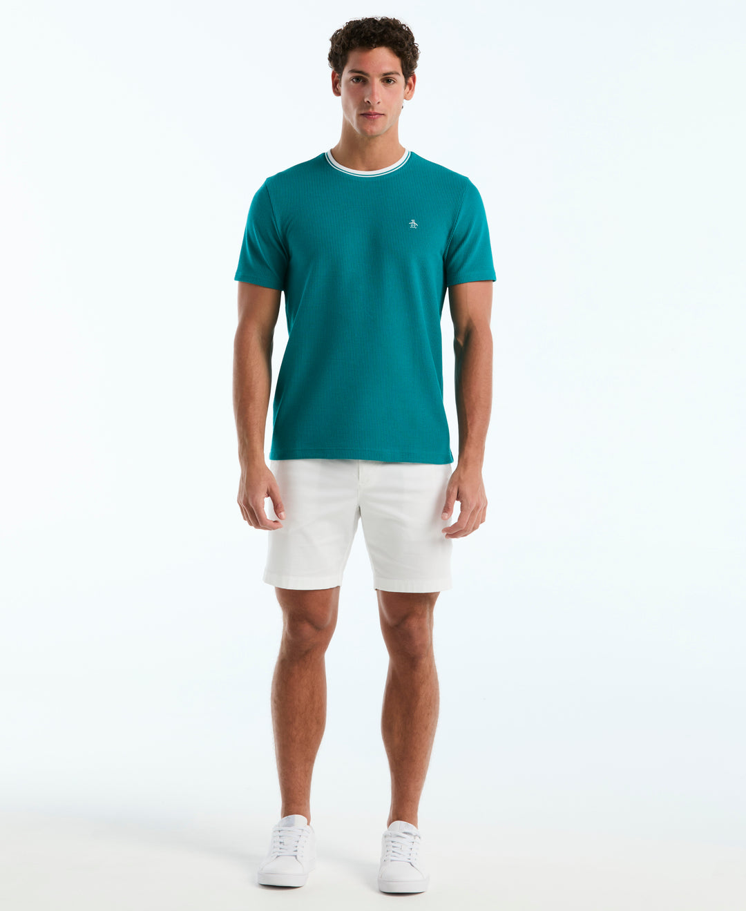 Textured Ringer Tee (Deep Lake) 