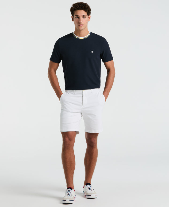 Textured Ringer Tee (Dark Sapphire) 