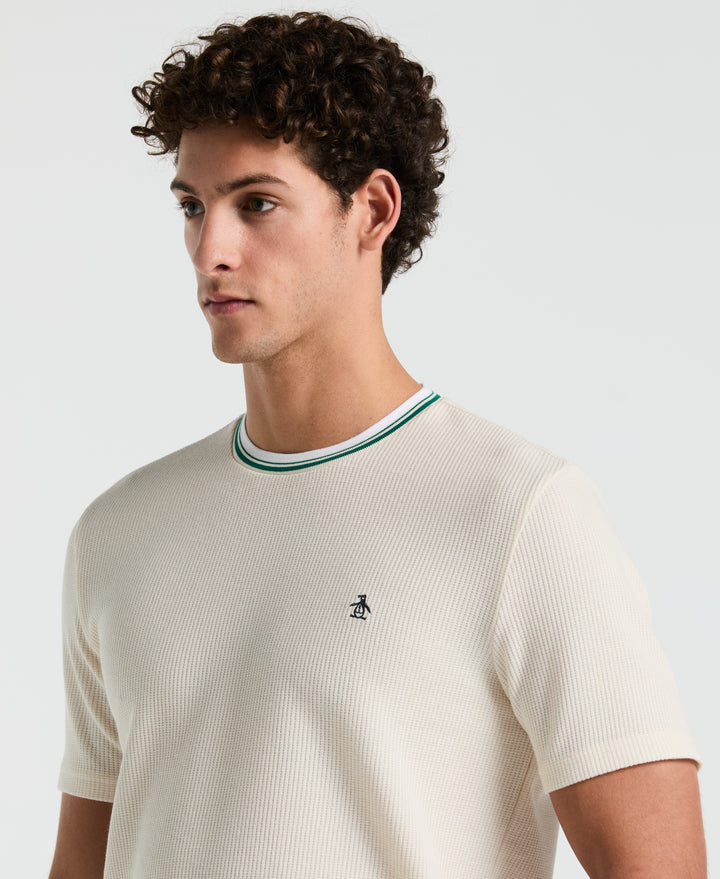 Textured Ringer Tee (Birch) 