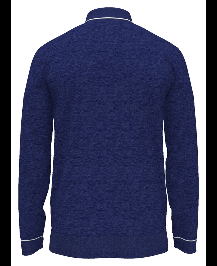 The Earl Merino Wool Blend Golf Sweater (Black Iris Bijou Hthr) 