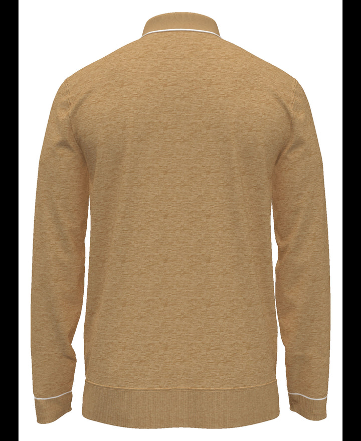 The Earl Merino Wool Blend Golf Sweater (Lt Prairie Sand Htr) 