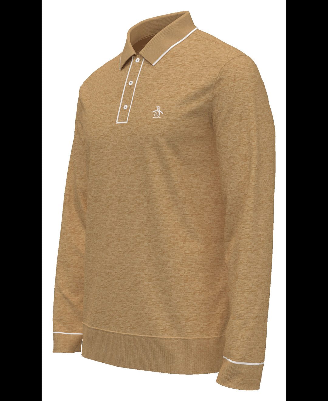 The Earl Merino Wool Blend Golf Sweater (Lt Prairie Sand Htr) 