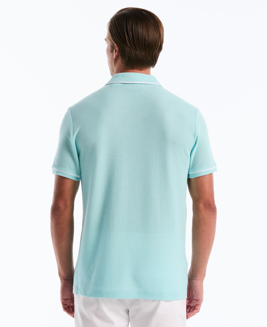 Earl Mesh Cotton Polo Shirt (Plume) 