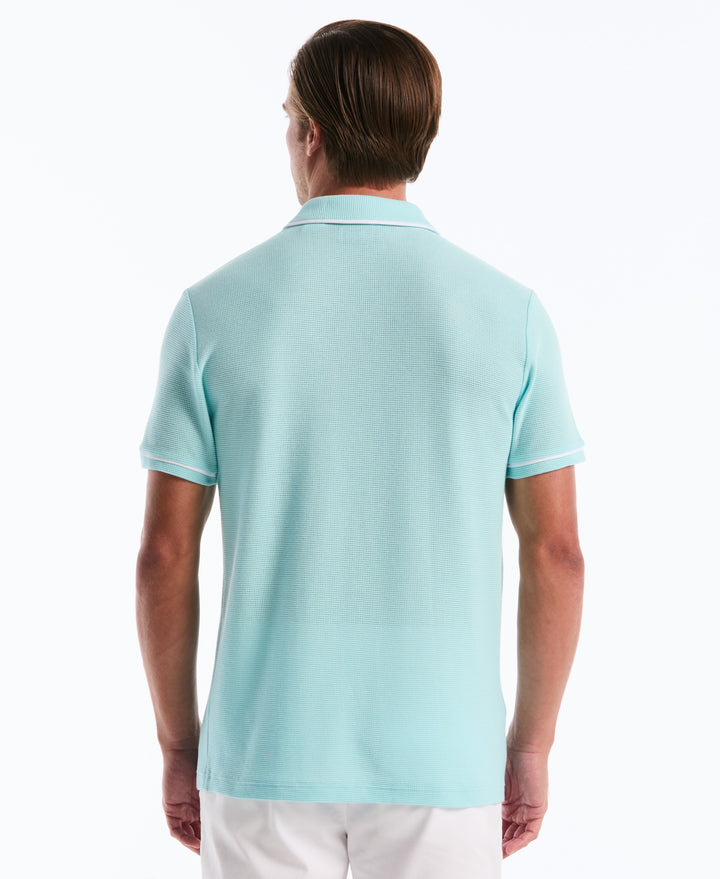 Earl Mesh Cotton Polo Shirt (Plume) 