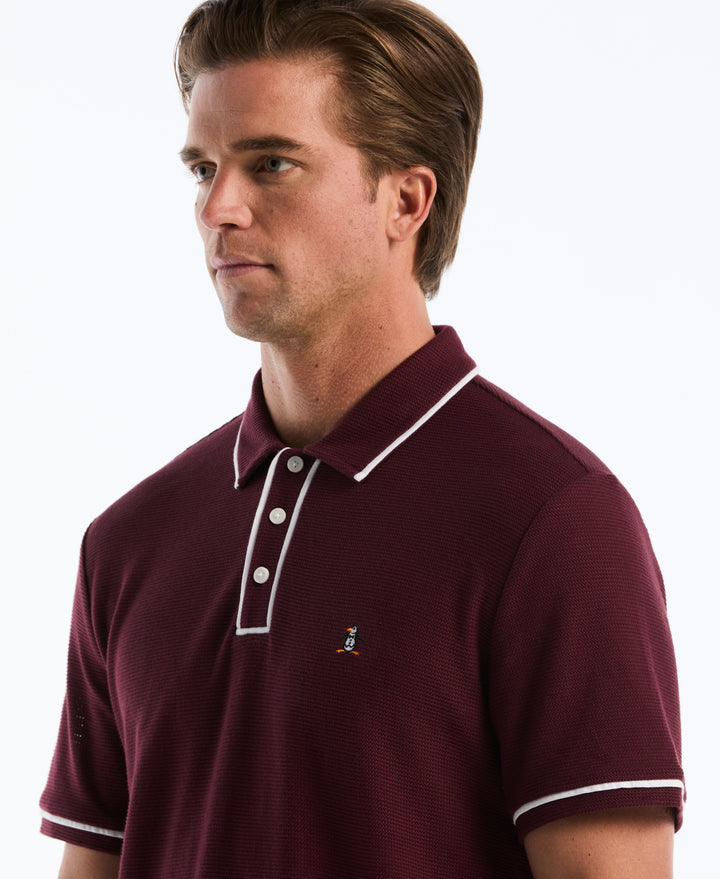 Earl Mesh Cotton Polo Shirt (Port Royale) 