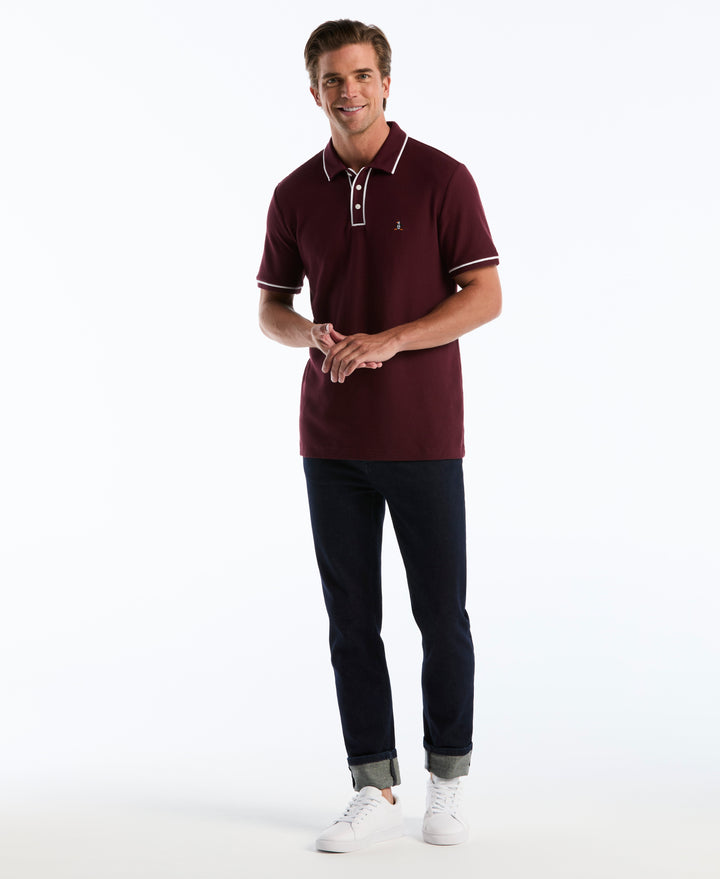 Earl Mesh Cotton Polo Shirt (Port Royale) 