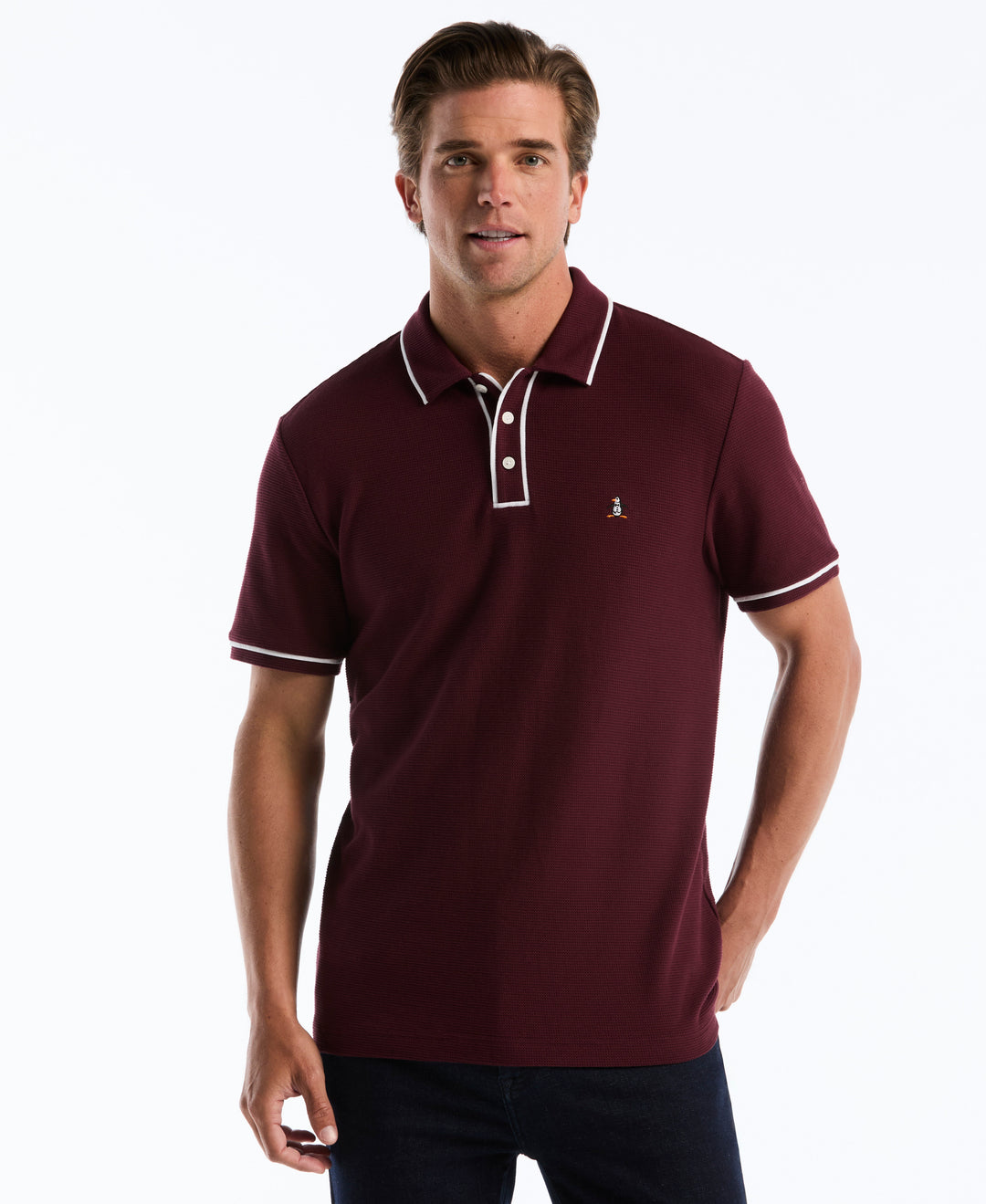 Earl Mesh Cotton Polo Shirt (Port Royale) 
