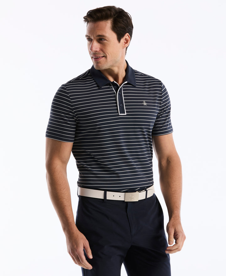 The Heritage Stripe Golf Polo-Golf Polos-Black Iris-XS-Original Penguin