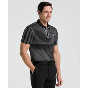 The Heritage Stripe Golf Polo-Golf Polos-Caviar-XS-Original Penguin
