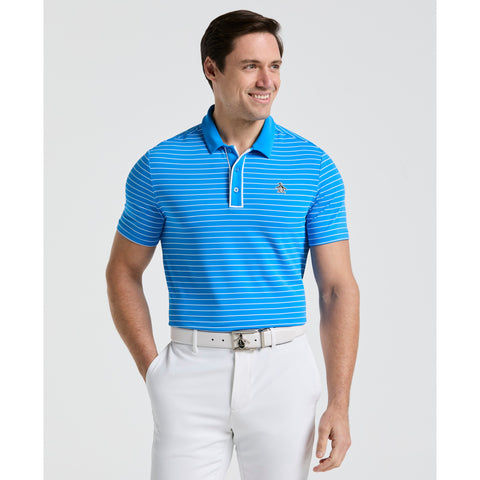 The Heritage Stripe Golf Polo-Golf Polos-French Blue-XS-Original Penguin