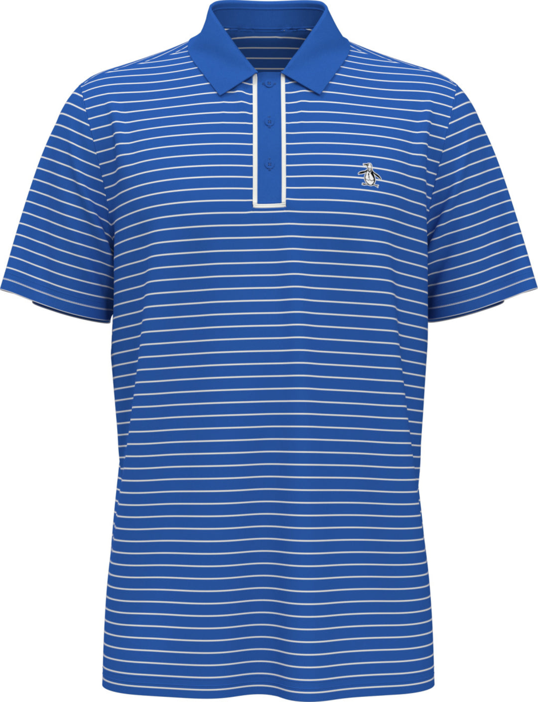 Heritage Stripe Golf Polo (French Blue) 