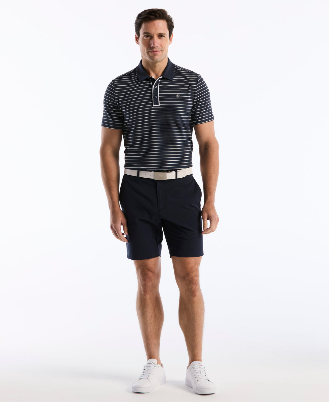 The Heritage Stripe Golf Polo-Golf Polos-Original Penguin
