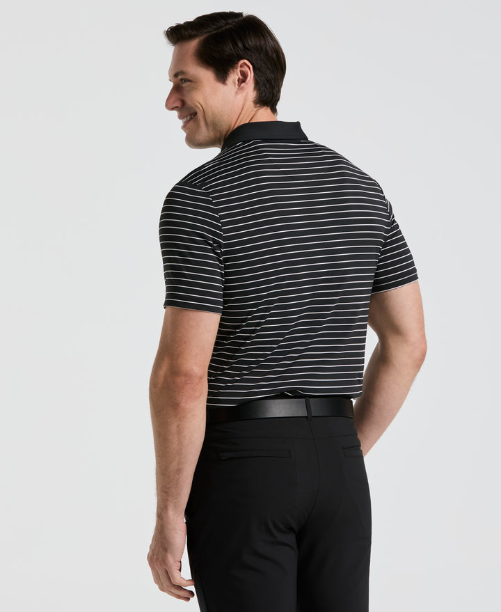 Heritage Stripe Golf Polo (Caviar) 