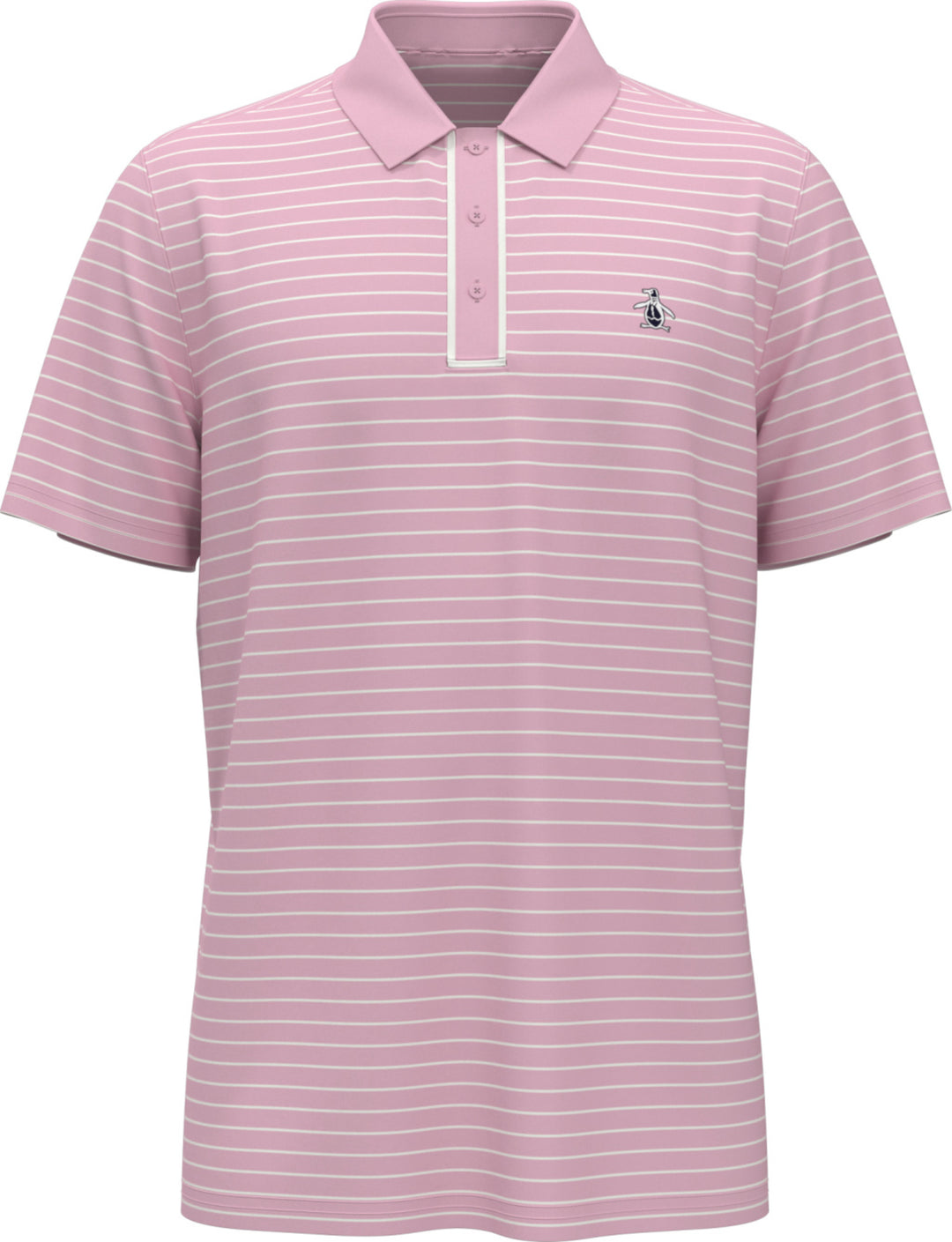 Heritage Stripe Golf Polo (Charm Pink) 