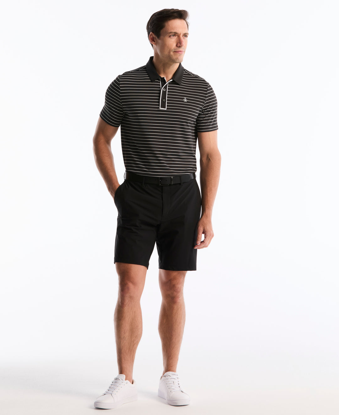 The Heritage Stripe Golf Polo-Golf Polos-Original Penguin