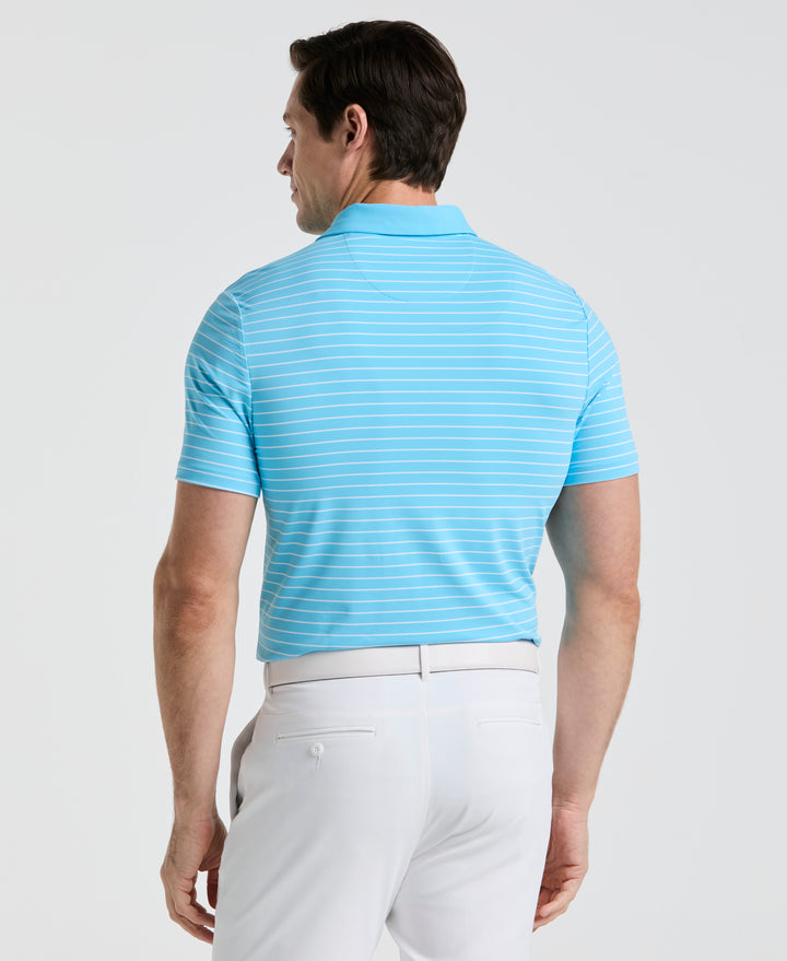 Heritage Stripe Golf Polo (Blue Grotto) 