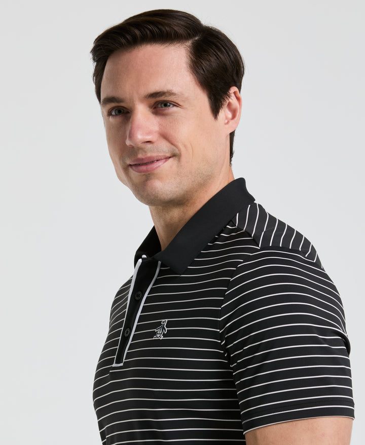 Heritage Stripe Golf Polo (Caviar) 