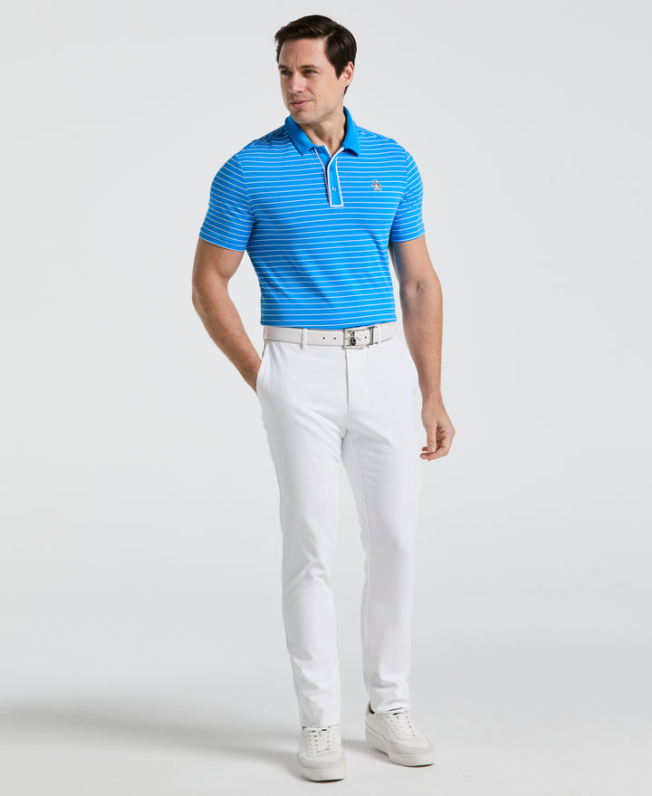Heritage Stripe Golf Polo (French Blue)