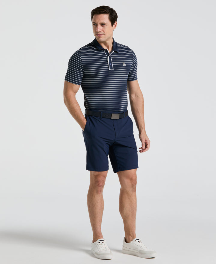 Heritage Stripe Golf Polo (Black Iris) 