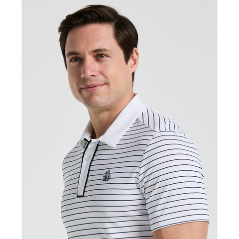 The Heritage Stripe Golf Polo-Golf Polos-Original Penguin