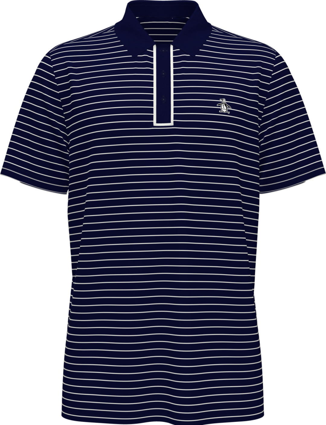 Heritage Stripe Golf Polo (Black Iris) 