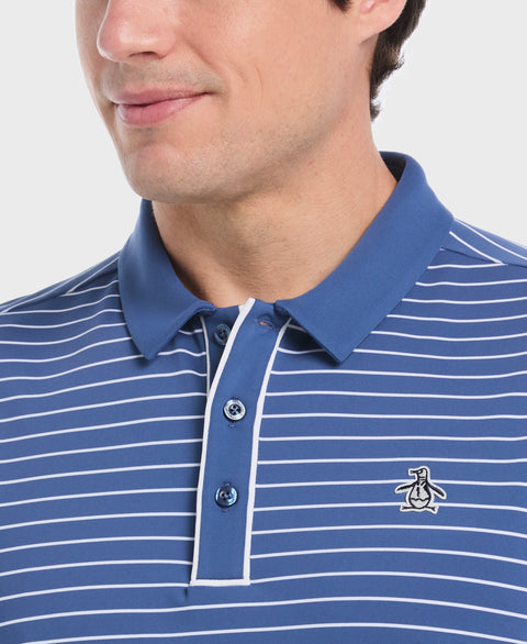 Heritage Stripe Golf Polo (True Navy) 