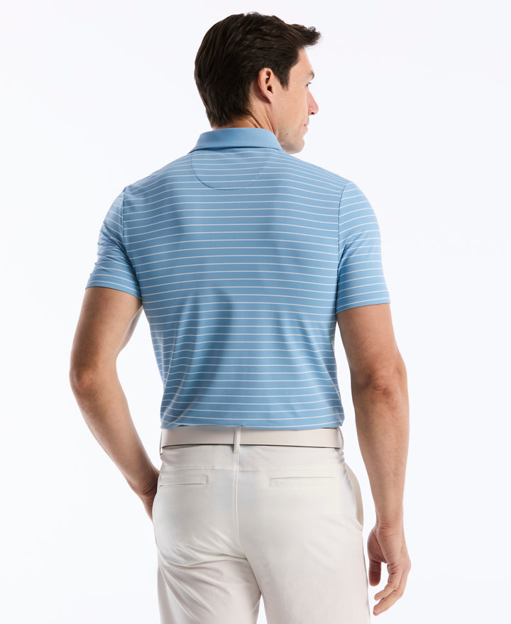 Heritage Stripe Golf Polo (Blissful Blue) 