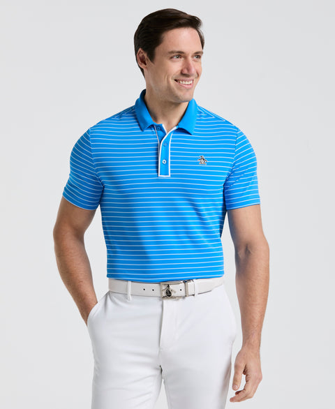 The Heritage Stripe Golf Polo Shirt-Golf Polos-Original Penguin