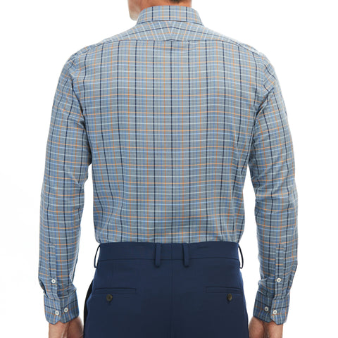 Thin Plaid Button Down-Dress Shirts-Original Penguin