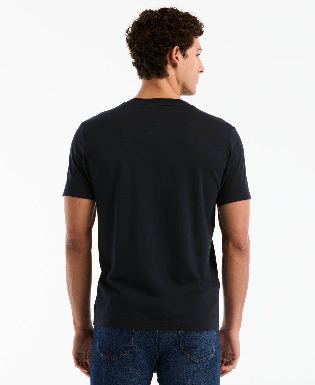 Cotton Jersey Tiki Graphic Tee (Dark Sapphire) 
