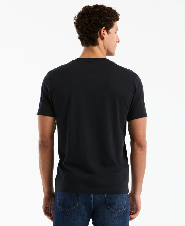 Cotton Jersey Tiki Graphic Tee (Dark Sapphire) 