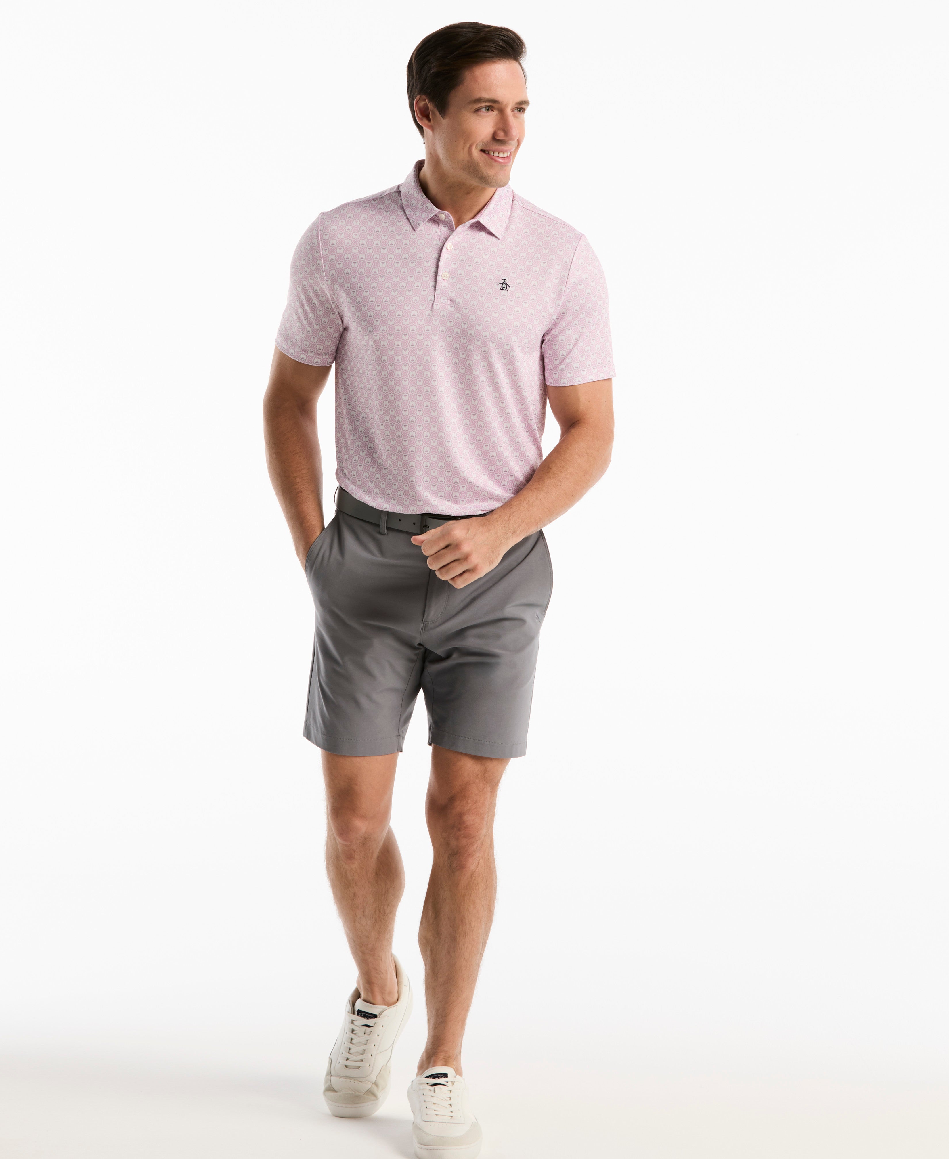Tiny Geometric Golf Polo – Original Penguin US