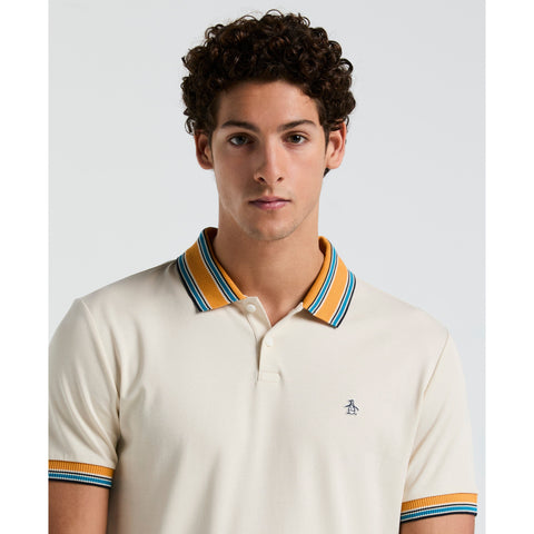 Tipped Collar Polo (Birch) 