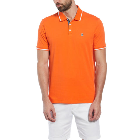 Jersey Tipped Polo (Flame) 