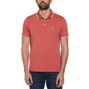 Jersey Tipped Polo (Mineral Red) 