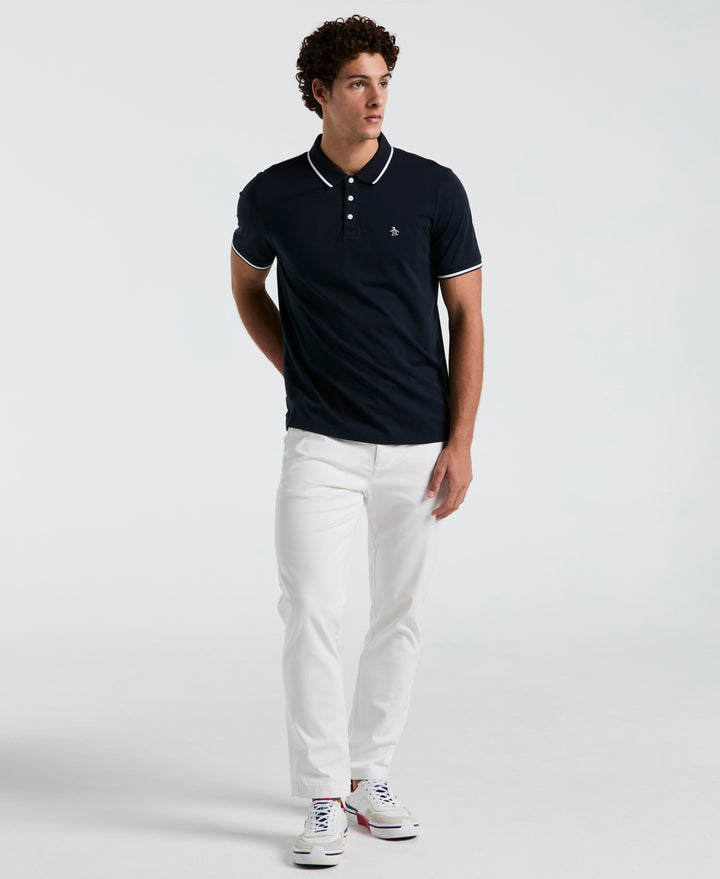 Jersey Tipped Polo (Dark Sapphire) 