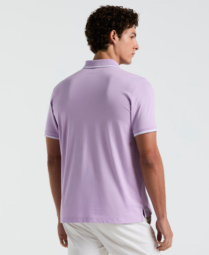 Jersey Tipped Polo (Lavendula) 