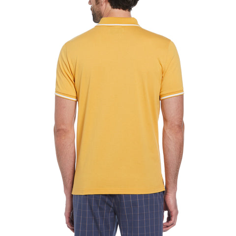 Jersey Tipped Polo (Honey Gold) 