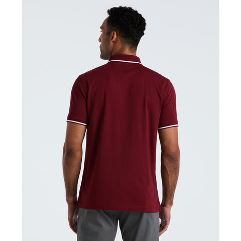 Jersey Tipped Polo (Cabernet) 