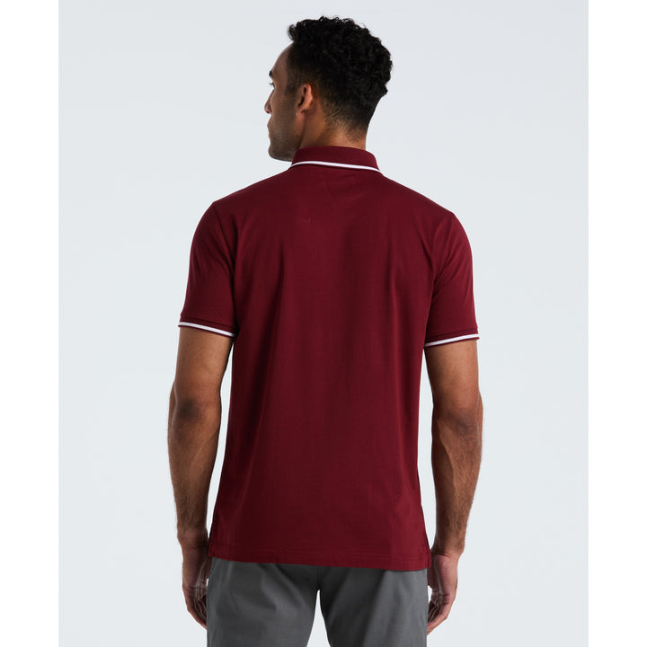 Jersey Tipped Polo (Cabernet) 